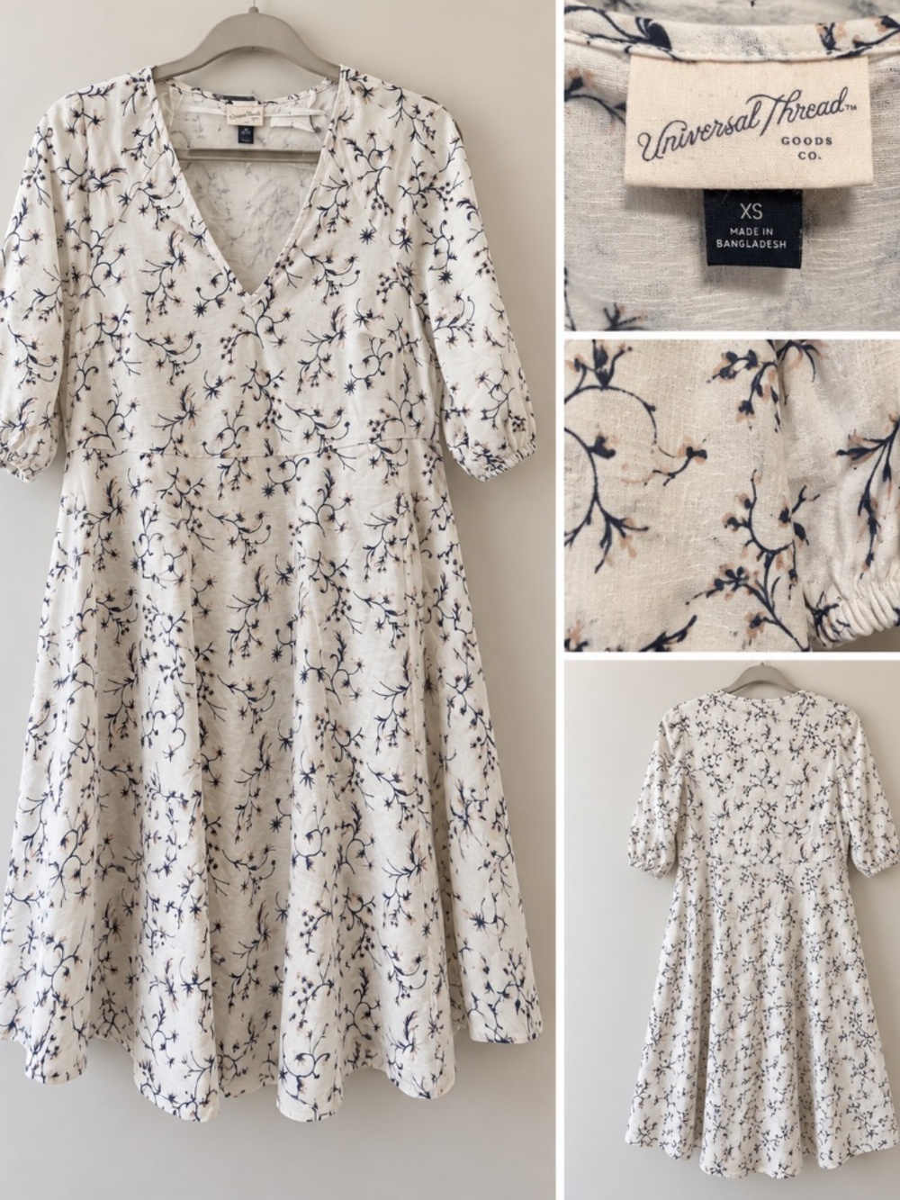Universal Thread Floral V-Neck Dress – XS
